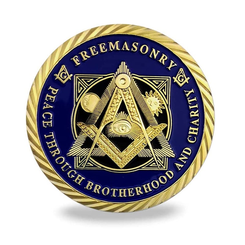 Glamtune Masonic Challenge Coin Master Mason Freemasonry Brotherhood Coin - Image 3